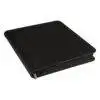 Angled view of Black premium 12-Pocket collector binder with zipper
