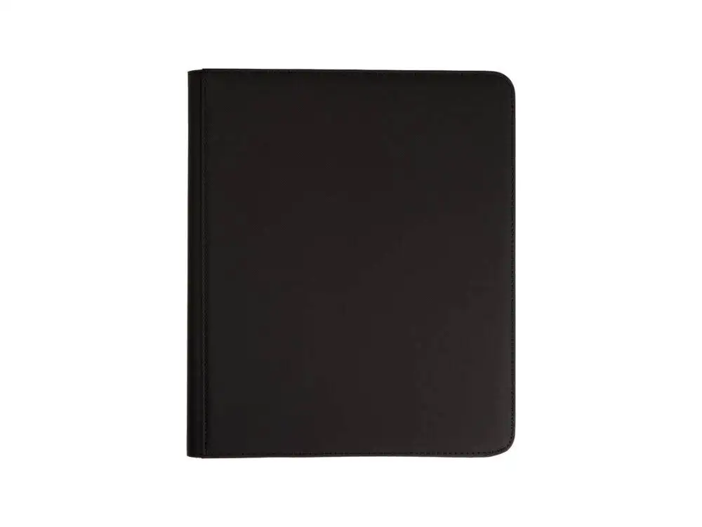 9-Pocket toploader black premium collector binder front view