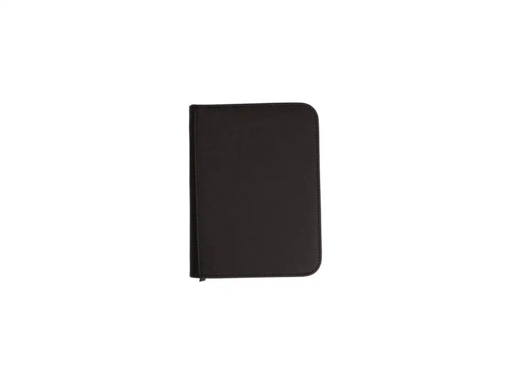 4-Pocket black premium collector binder front view