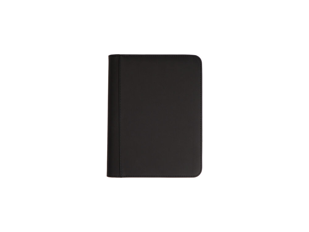 Black 1-pocket jumbo premium collector binder front view