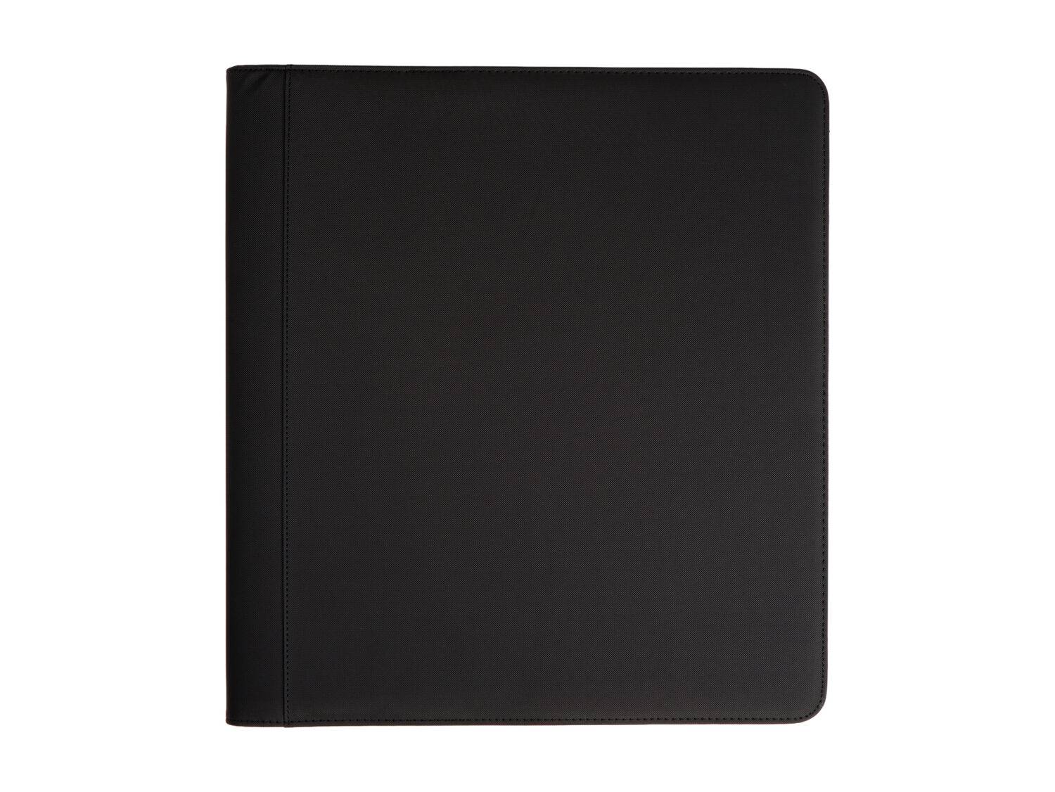 20-Pocket Black premium collector binder front view