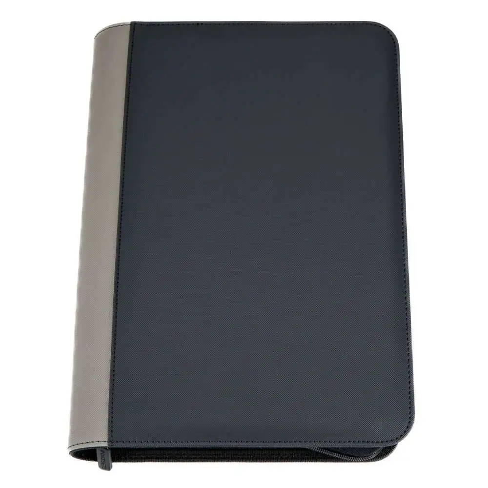 Black PSA graded slab binder with gray spine