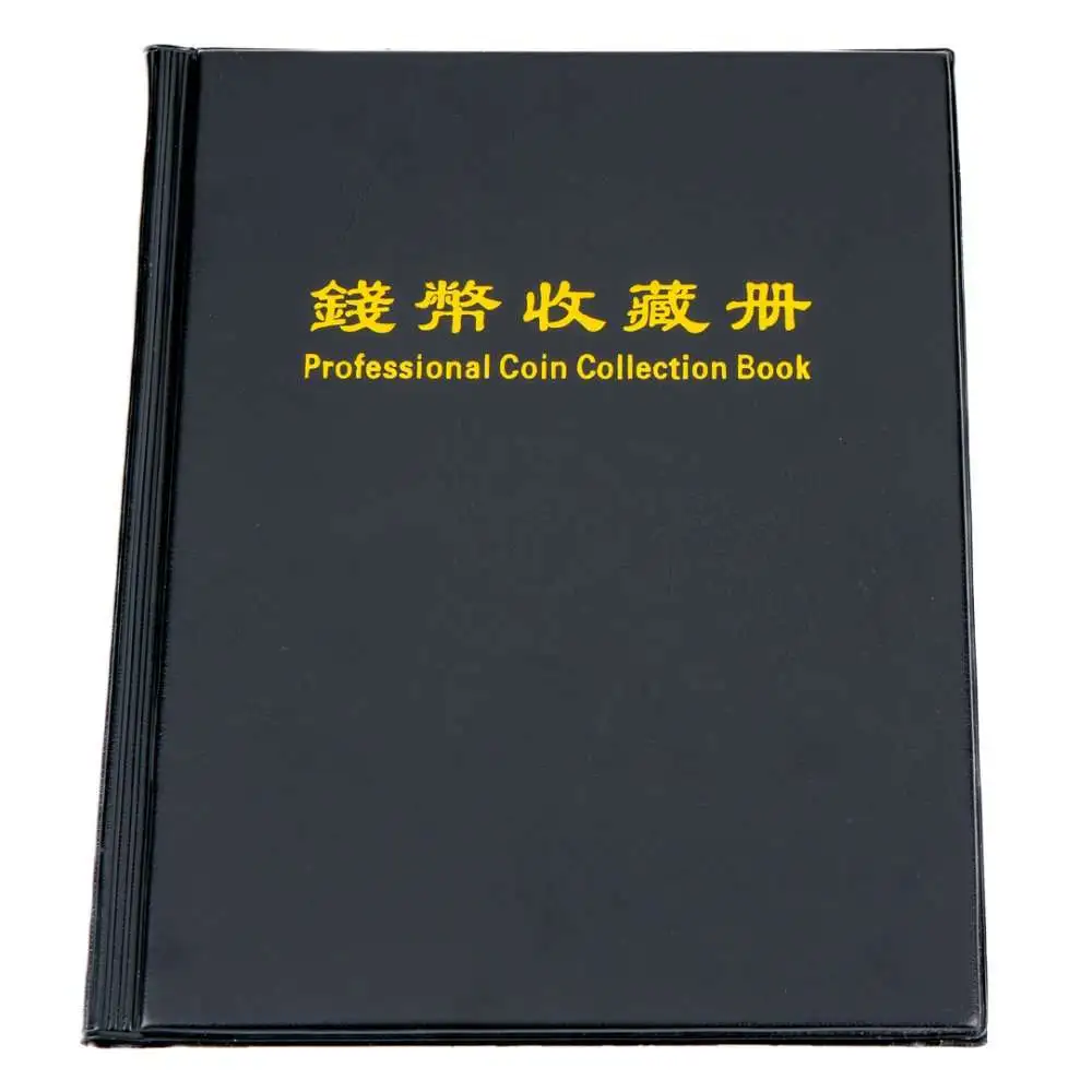 Black professional coin collection book