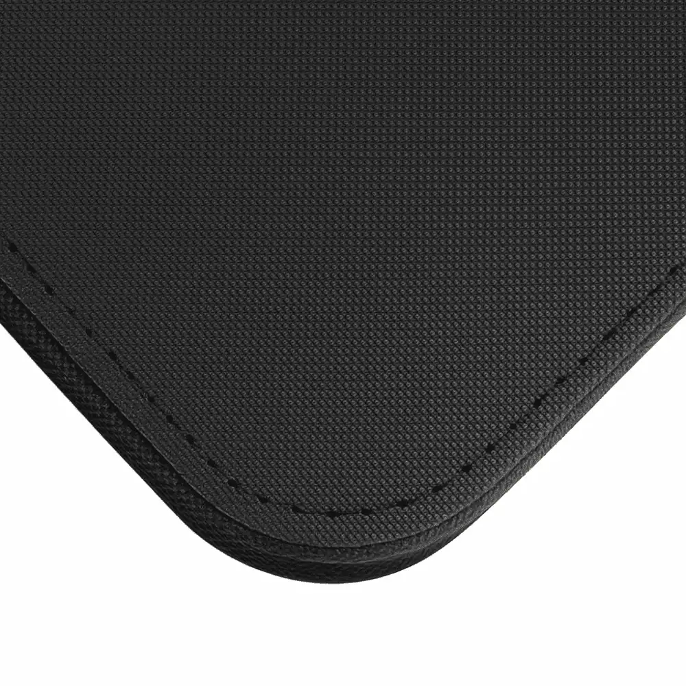 Close-up of black binder